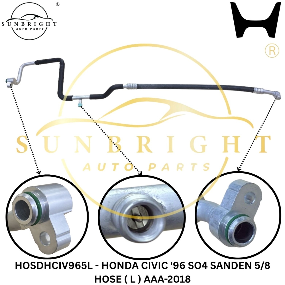 HOSDHCIV965L - HONDA CIVIC '96 SANDEN 5/8 HOSE ( L ) AAA-2018