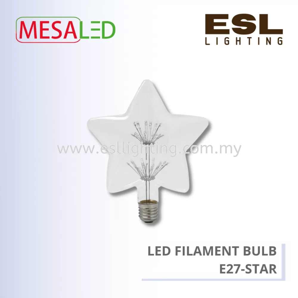 MESALED LED FILAMENT BULB E27 4W - E27-STAR