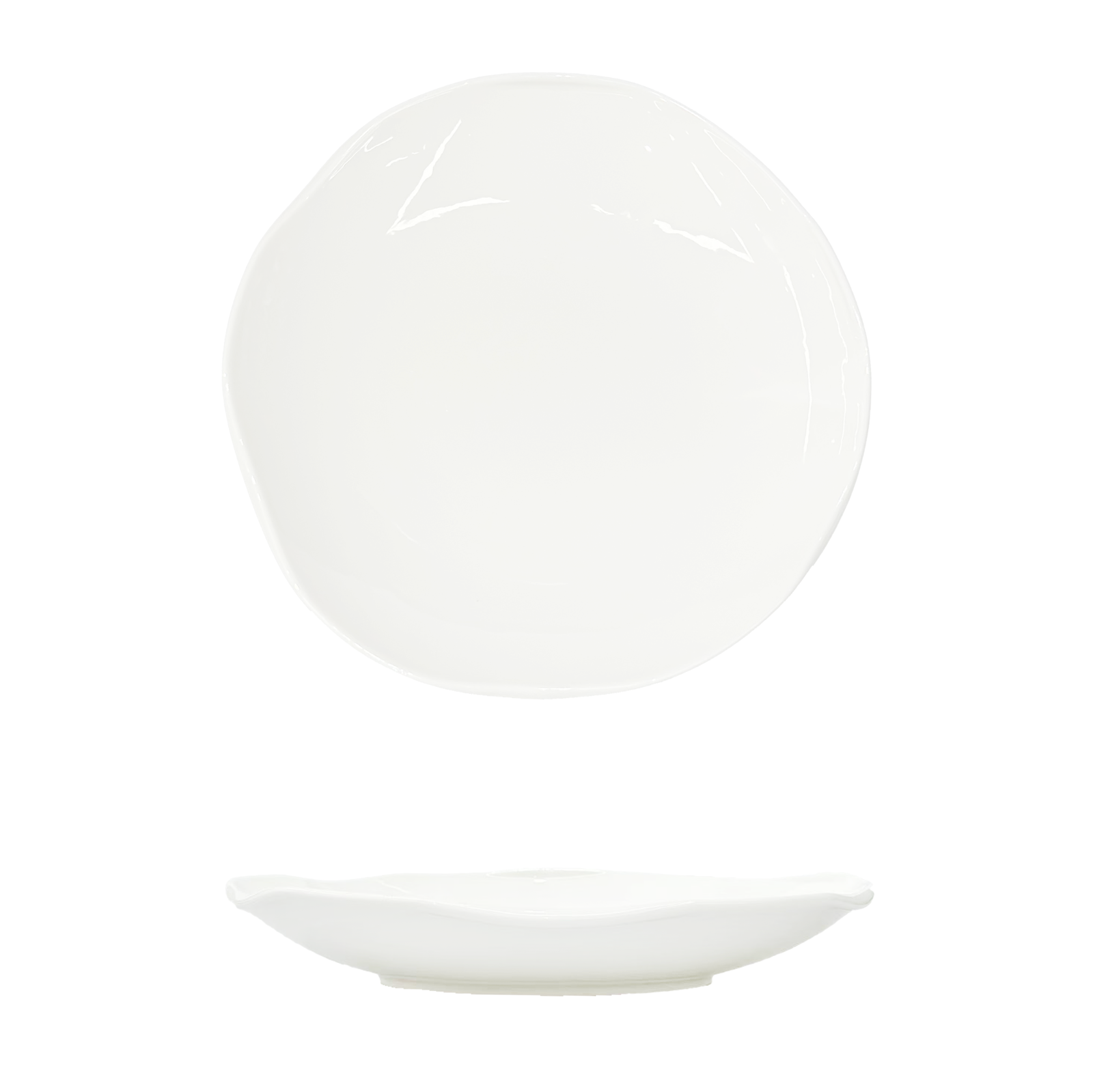 YX-BC-11'' Folder Edge Round Deep Plate 11 折边圆深盘