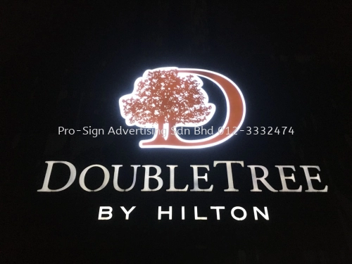  ALUMINIUM LED BOX UP HIGH RISE BUILDING SIGN (DOUBLE TREE HOTEL, KL, 2022)