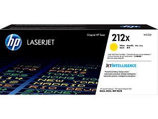 HP 212X High Yield Yellow Original LaserJet Toner Cartridge W2122X