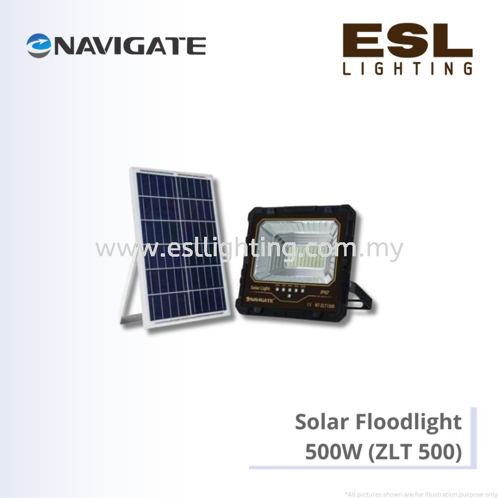 NAVIGATE Solar Flood Light 500W - ZLT 500 COB