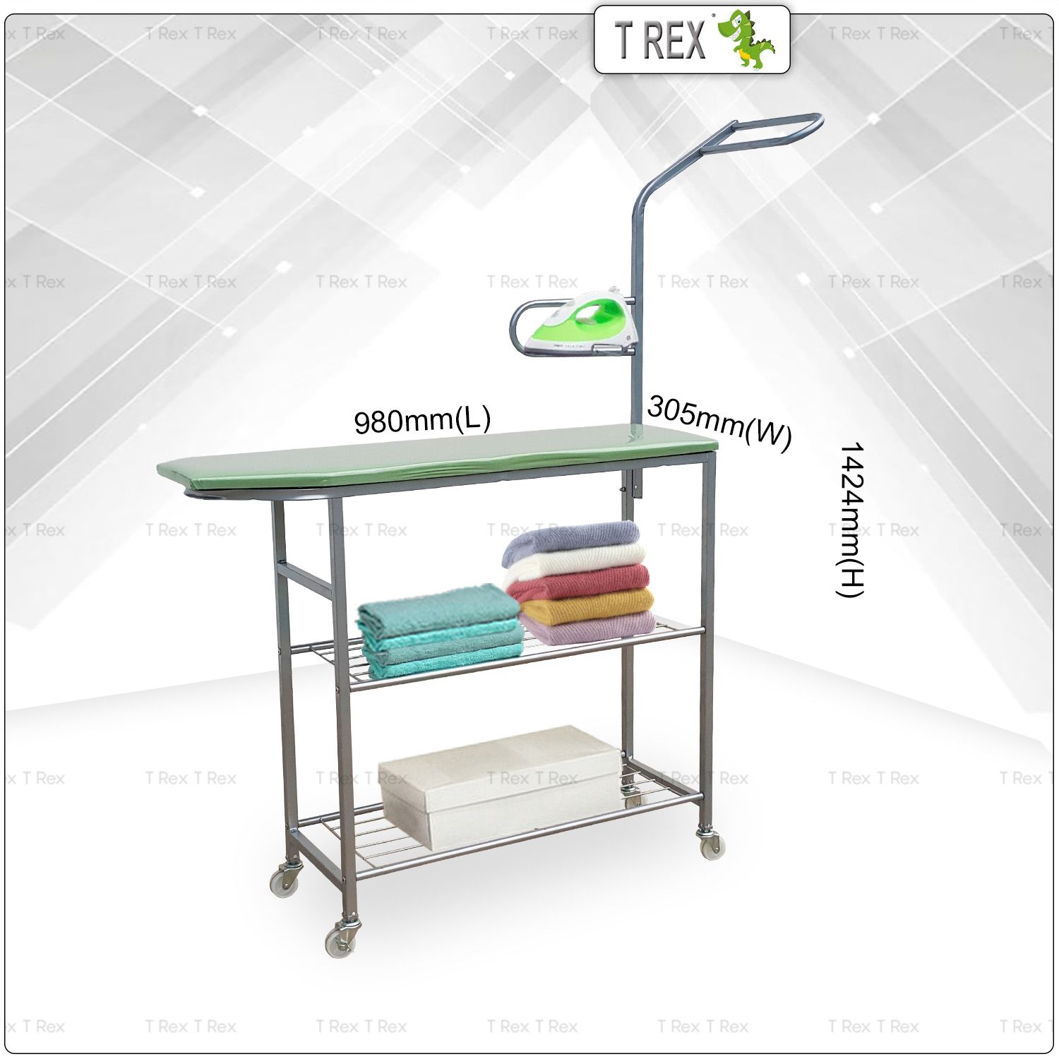T Rex SOLID Iron Board With Wheel