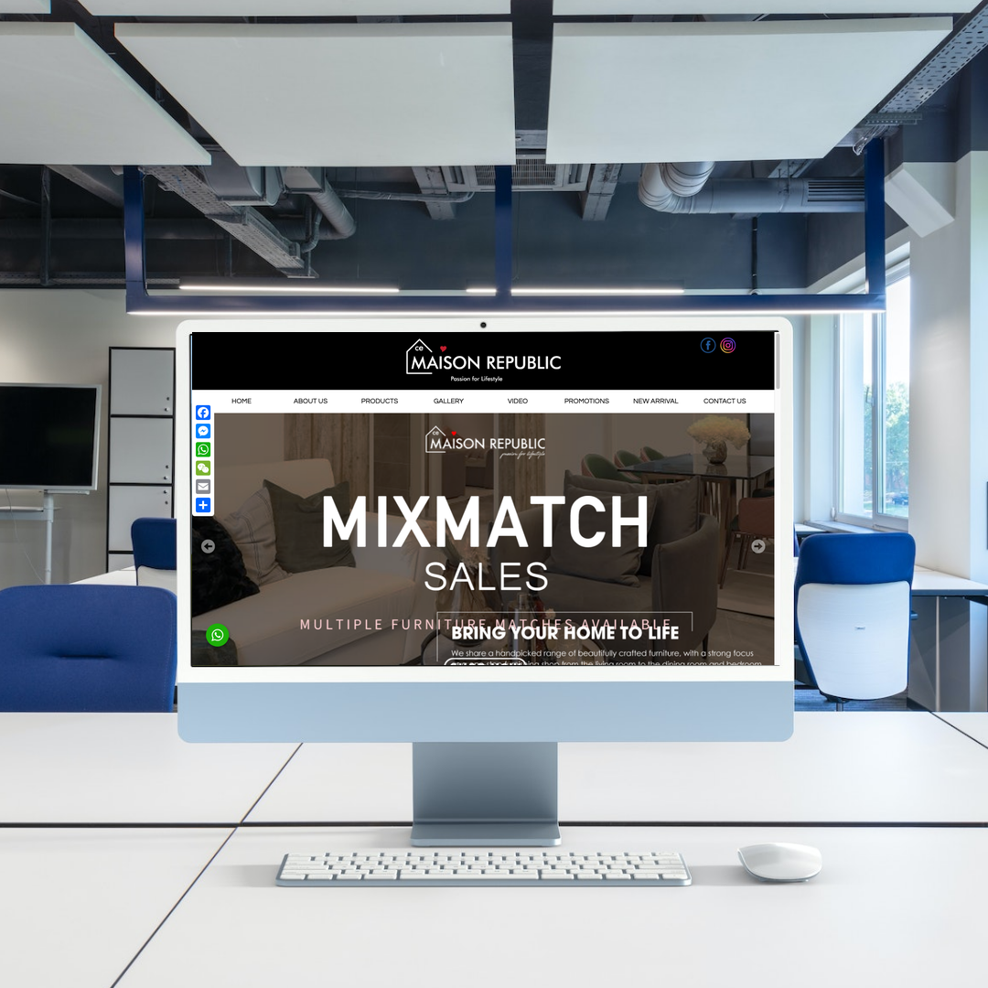 Furniture Supplier Melaka Website Design & SEO | Melaka
