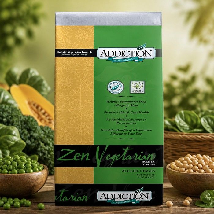 Addiction Grain Free Vegetarian Adult Dog Food 1.8kg - Natural Plant-Based Nutrition