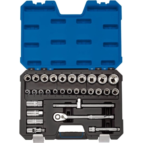 16466 - Metric Socket Set, 1/2" Sq. Dr. (30 Piece)