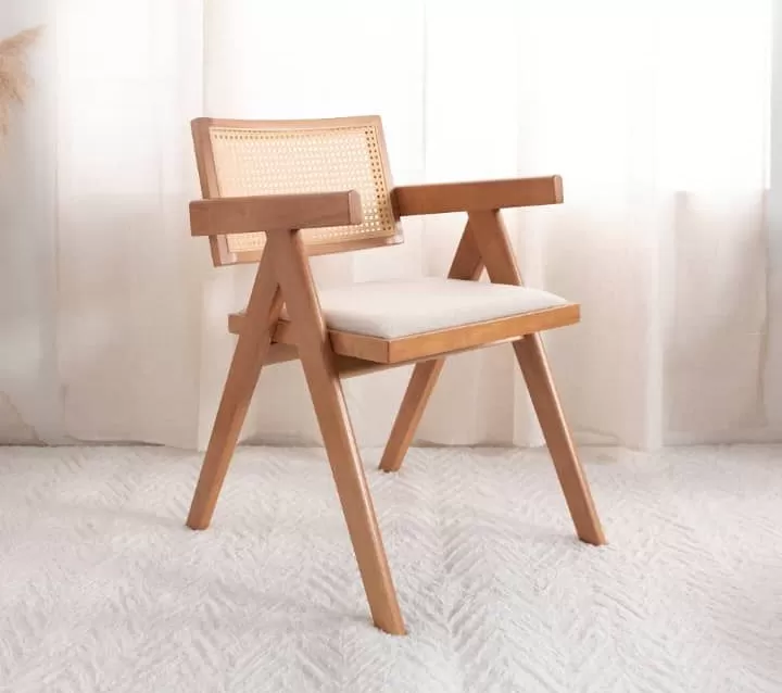 Vienna Rattan Arm Chair (Cushion Seat)
