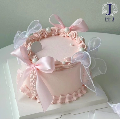 Ribbon Cake | Girls Birthday Cake - Hen Chen Food Industry Sdn. Bhd.