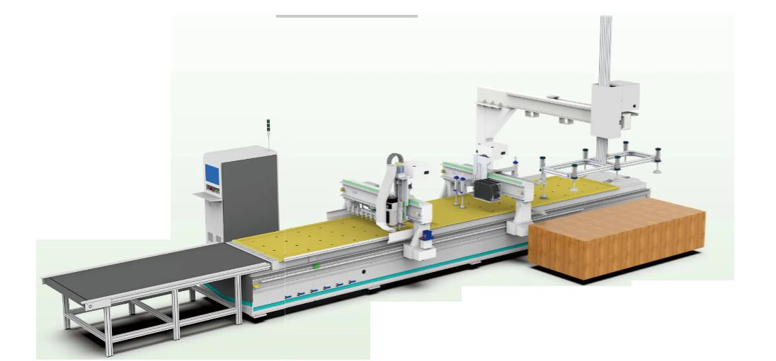 DIMAI Nesting CNC Cutting Machine with 12 ATC & Auto Labelling Function DM-U9