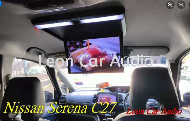 nissan serena c27 17.3" fhd hdmi usb mp4 roof led monitor