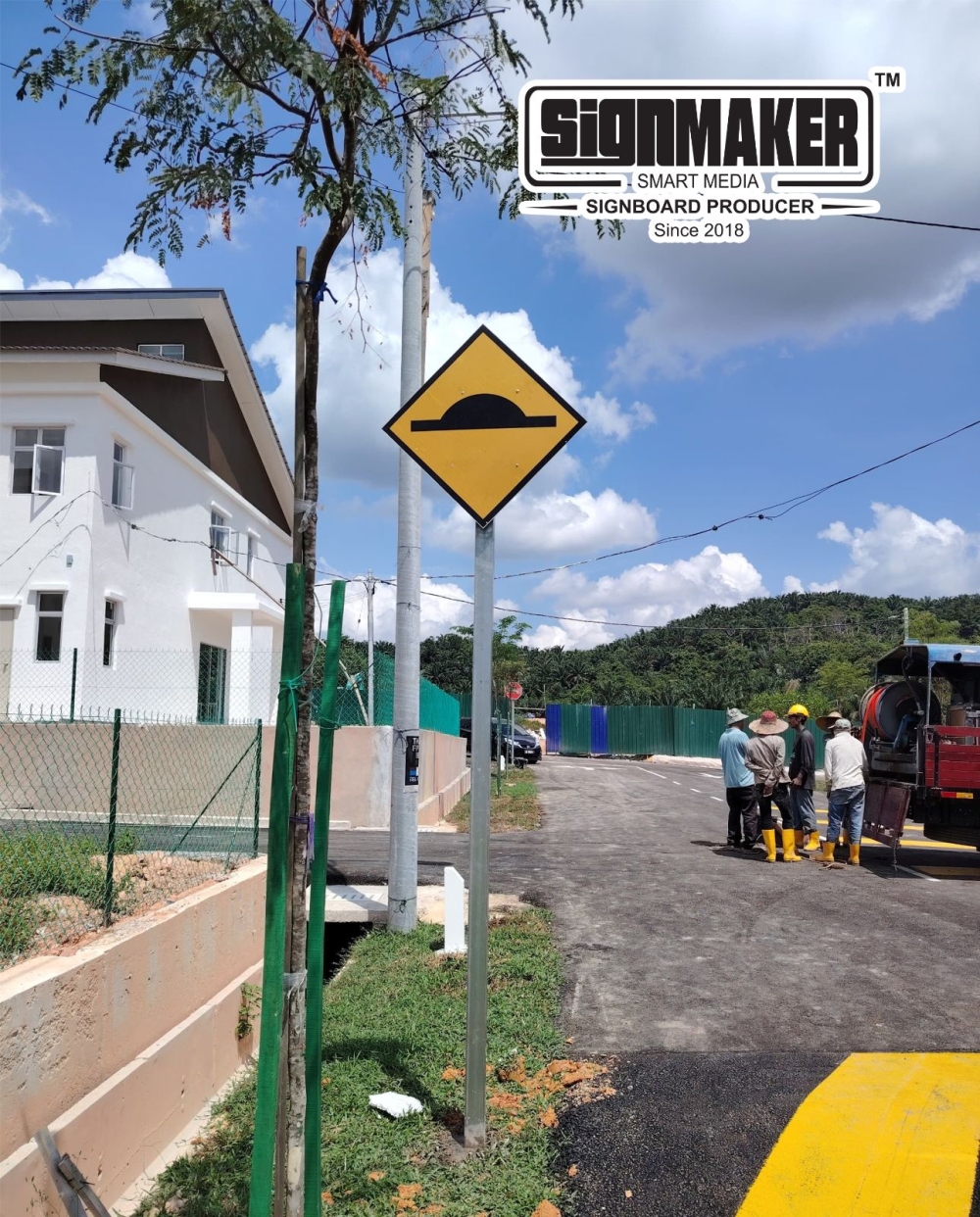 Papan Tanda Notis BUMP ROAD SIGN