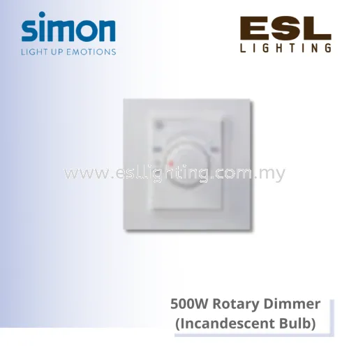 [DISCONTINUE] SIMON V5 SERIES 500W Rotary Dimmer (Incandescent Bulb) - V59E101