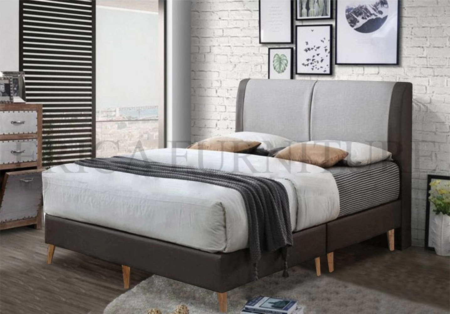 Bedframe with High Leg