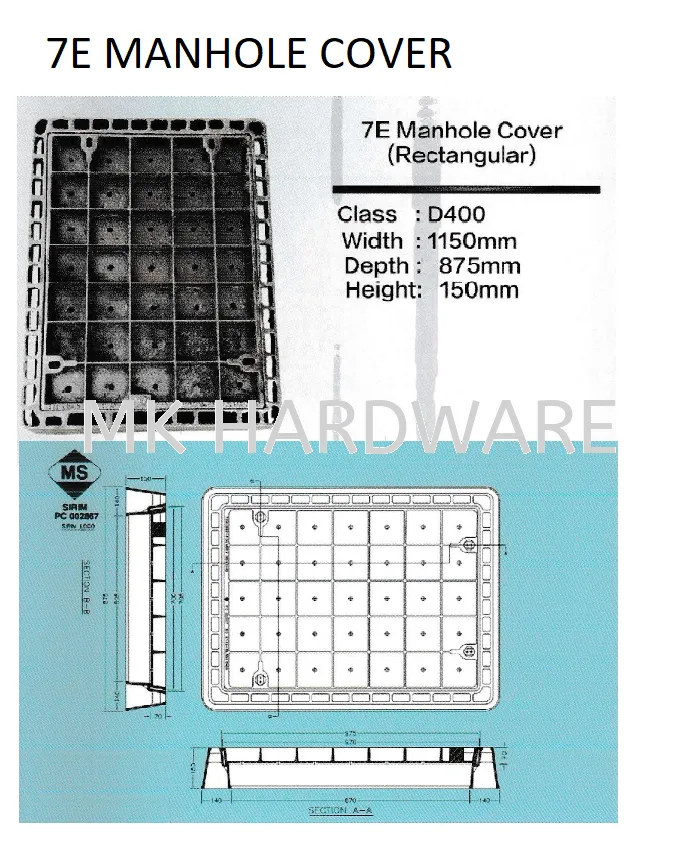 7E MANHOLE COVER