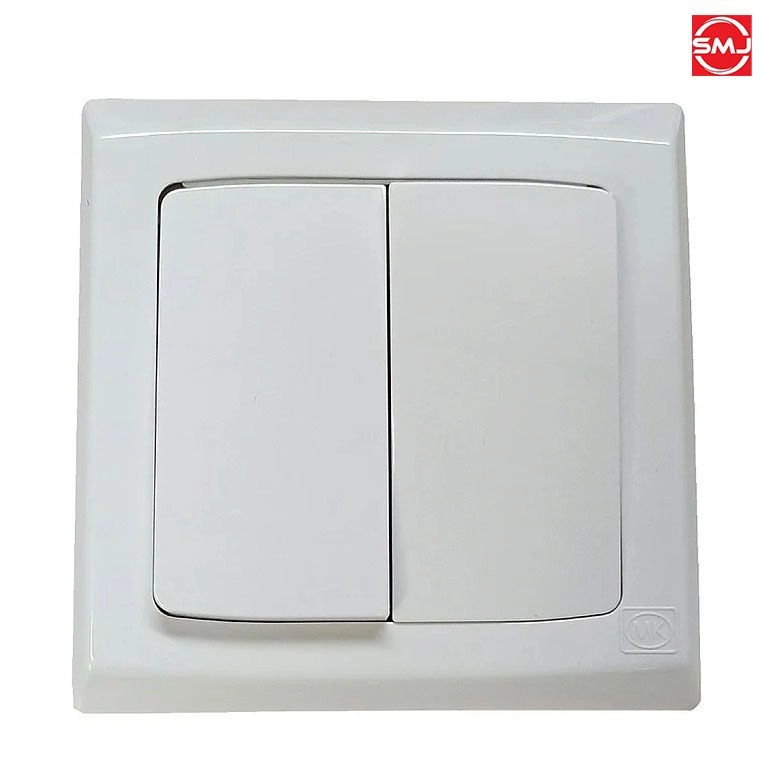 MK S4782WHI 10A 2 Gang 2 Way SP Switch (SIRIM Approved)