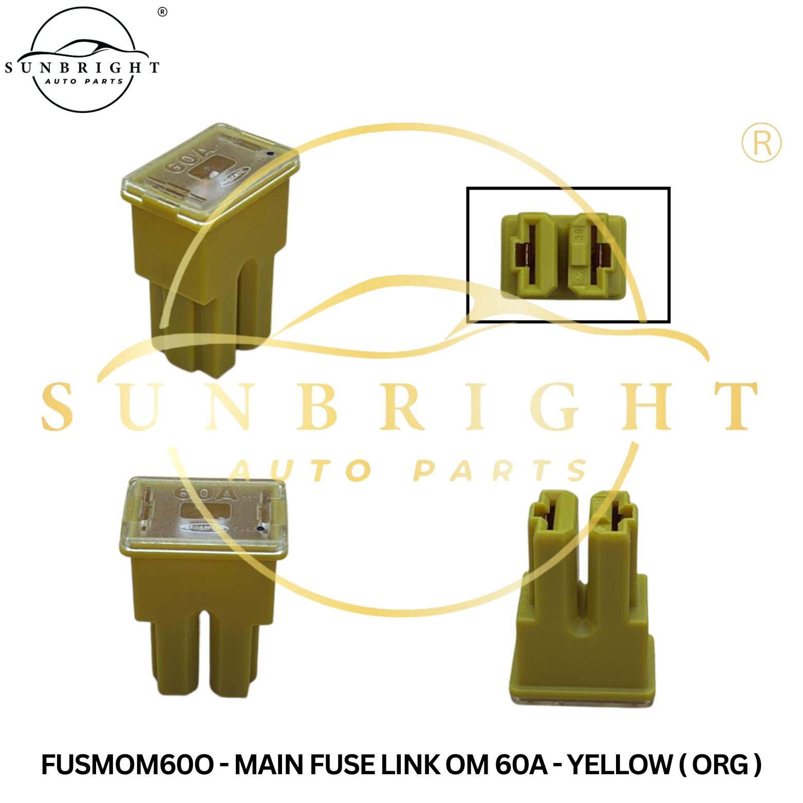 FUSMOM60O - MAIN FUSE LINK OM 60A - YELLOW ( ORG )