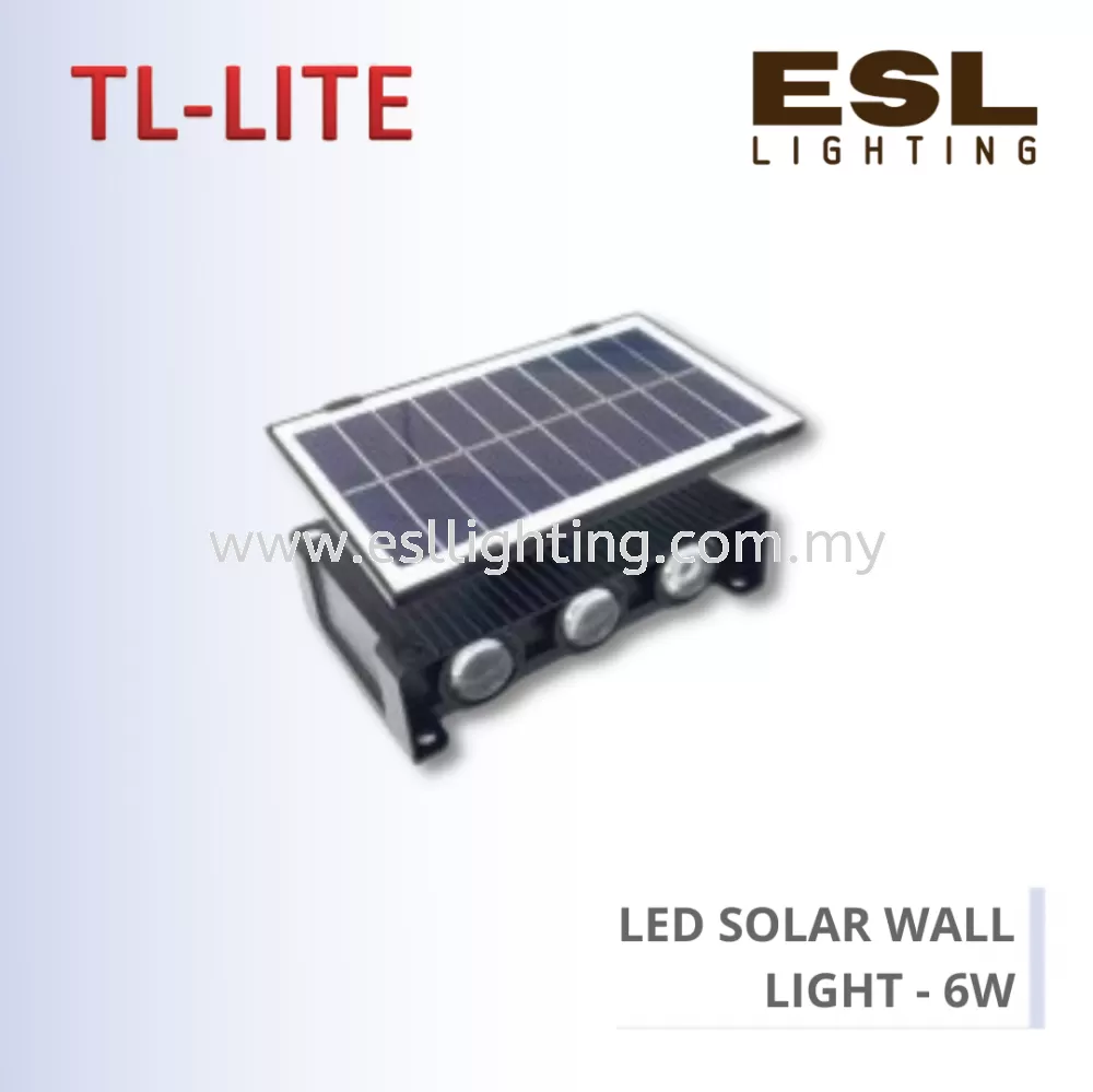 TL-LITE SOLAR LIGHT - LED SOLAR WALL LIGHT - 6W