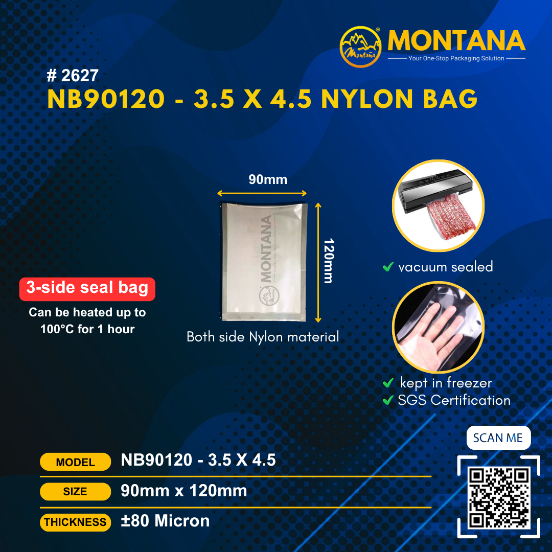 (2627) NB90120 - 3.5 x 4.5 NYLON BAG