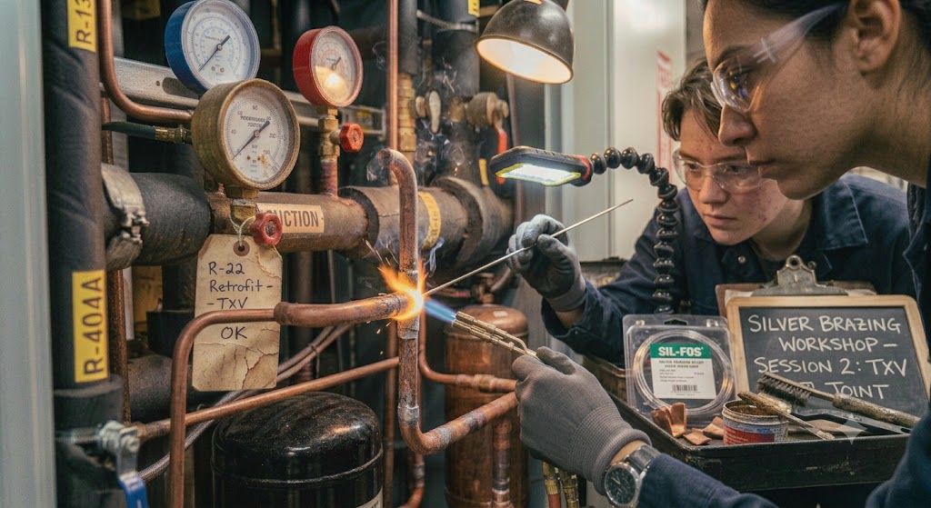 HVAC silver brazing training refrigeration