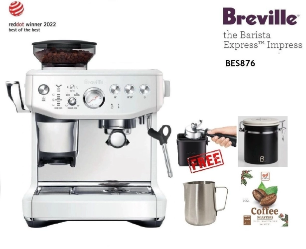BREVILLE THE BARISTA EXPRESS™ IMPRESS   (Sea Salt) BES876SST (Contact us now and claim your discount vouchers) - GOLDEN DEAL E STORE SDN. BHD.