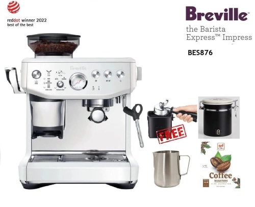 BREVILLE THE BARISTA EXPRESS™ IMPRESS   (Sea Salt) BES876SST (Contact us now and claim your discount vouchers)