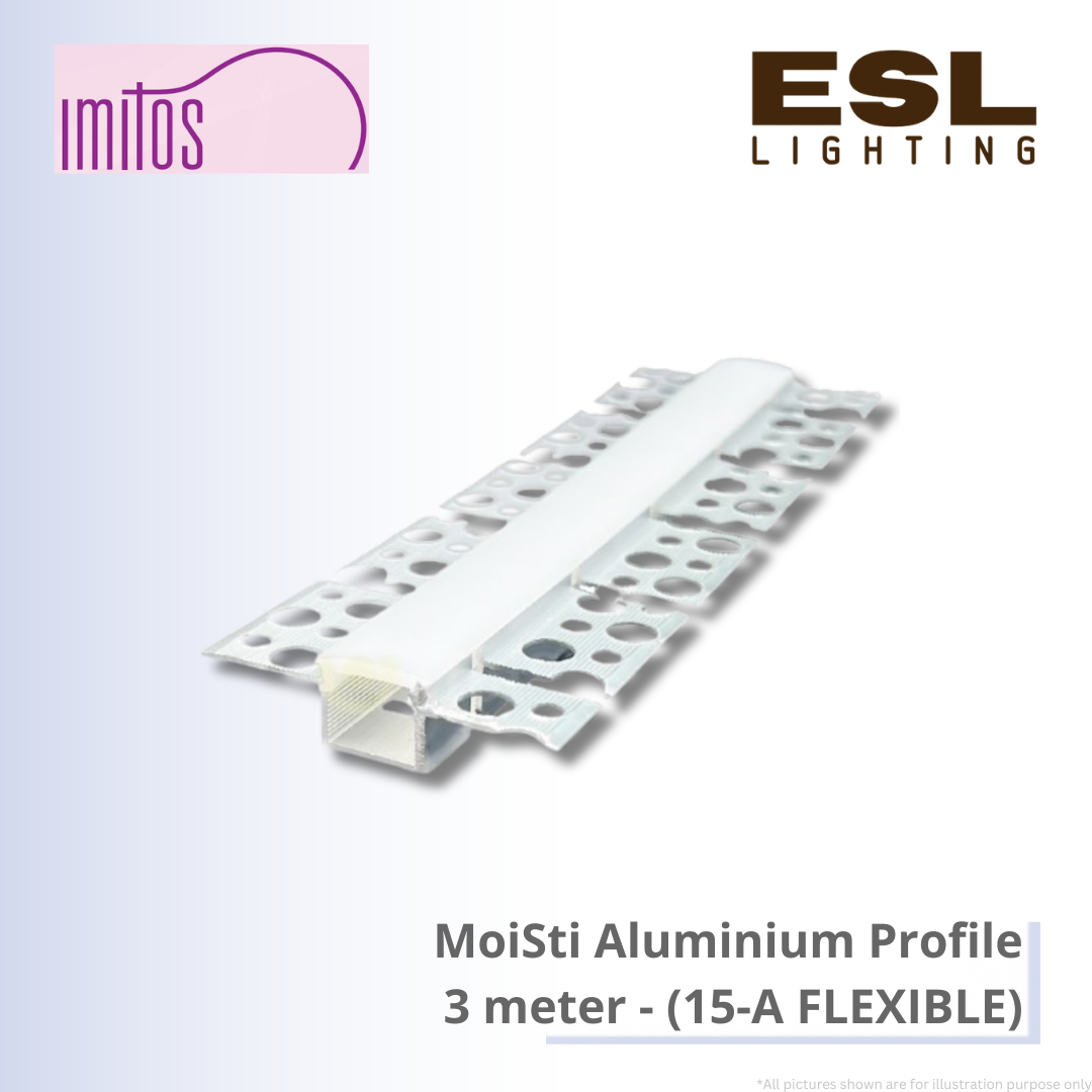 IMITOS MoiSti Aluminium Profile 3 meter - 15-A FLEXIBLE