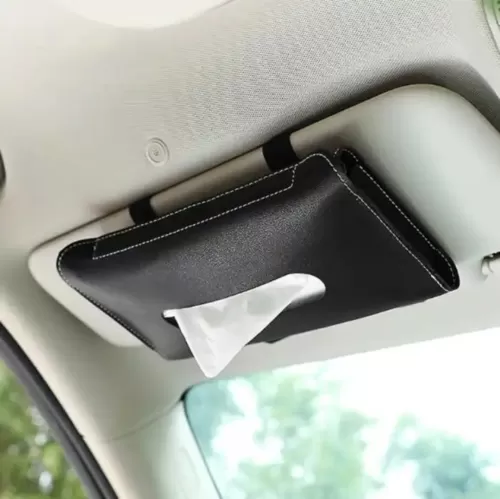 Custom Logo Car Sun Visor Tissue Box Holder