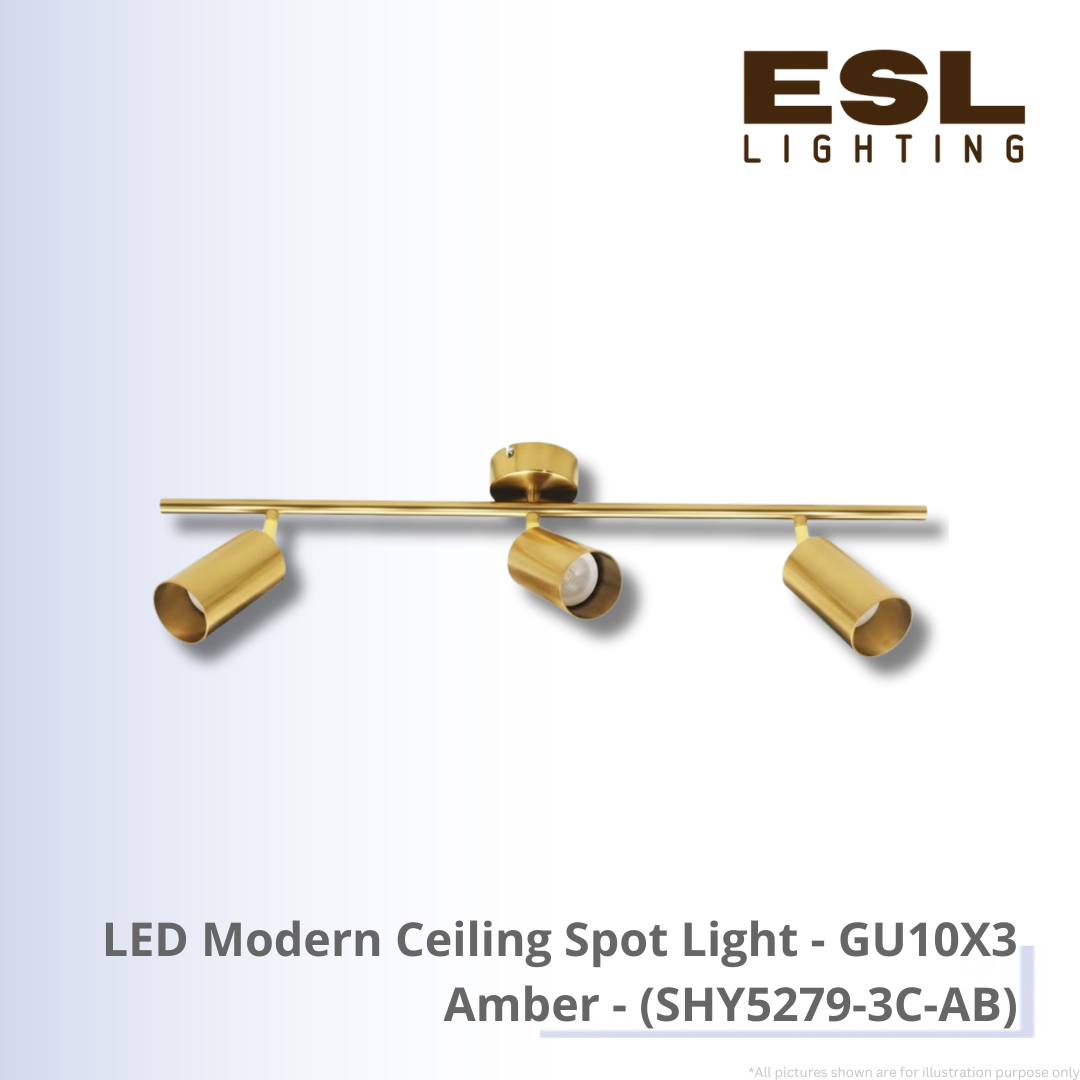 LED Modern Ceiling Spot Light GU10X3 - SHY5279-3C-AB