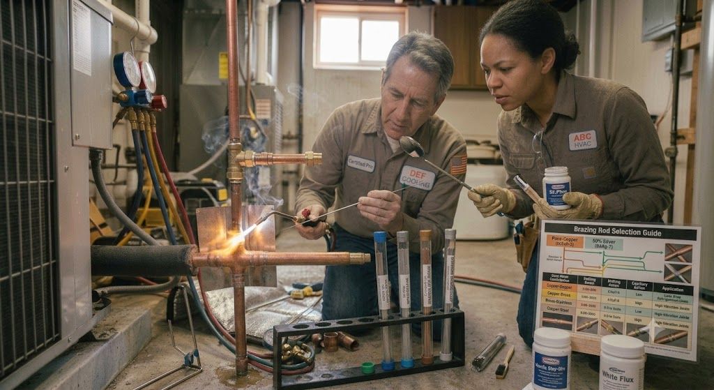 silver brazing filler rod HVAC systems