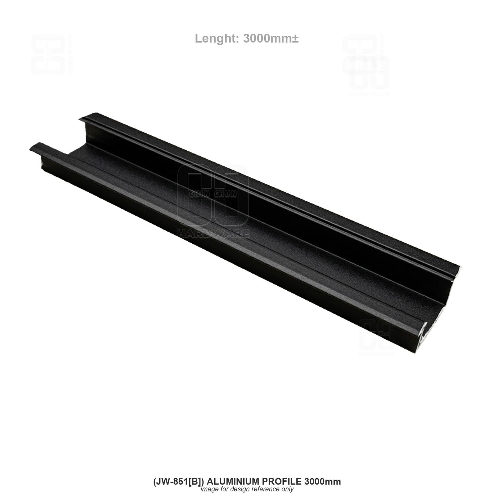 (JW-851[B]) ALUMINIUM PROFILE 3000mm