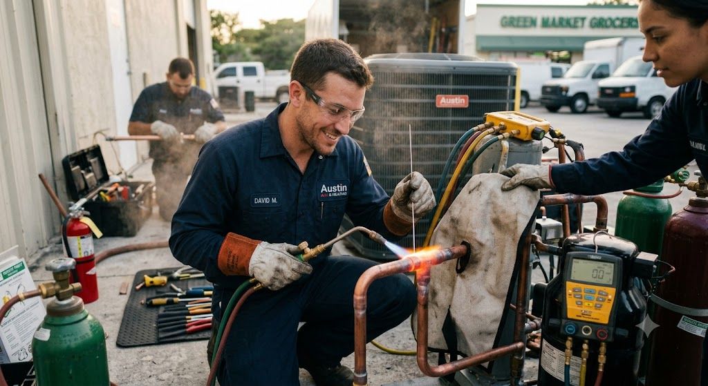 HVAC brazing process for installers