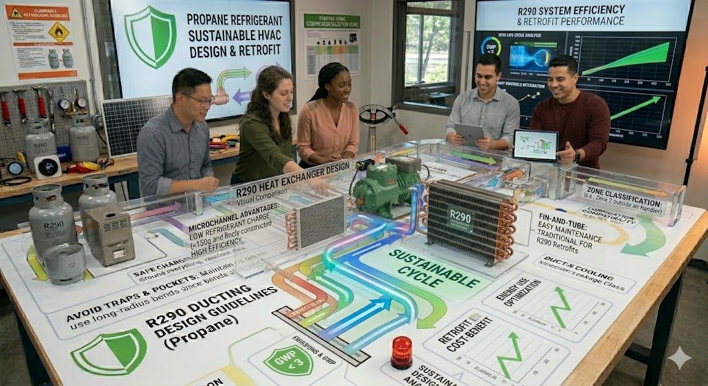 propane refrigerant sustainable HVAC design