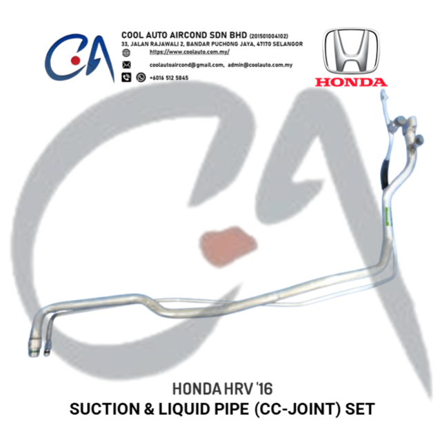HONDA HRV '16 SUCTION & LIQUID PIPE (CC-JOINT) SET