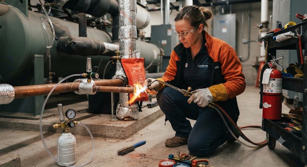 refrigeration safe brazing HVAC field practices