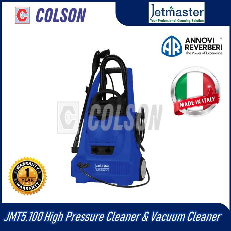 JETMASTER JMT5.100/10L 2 in 1 High Pressure Washer & Wet & Dry Vacuum Cleaner High Pressure Cleaner JMT 5/100