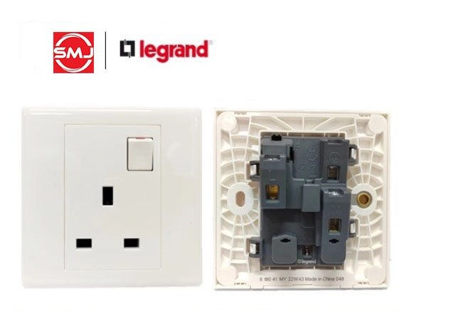 Legrand 618041MY Eloe 13A 1 Gang Switch Socket Outlet