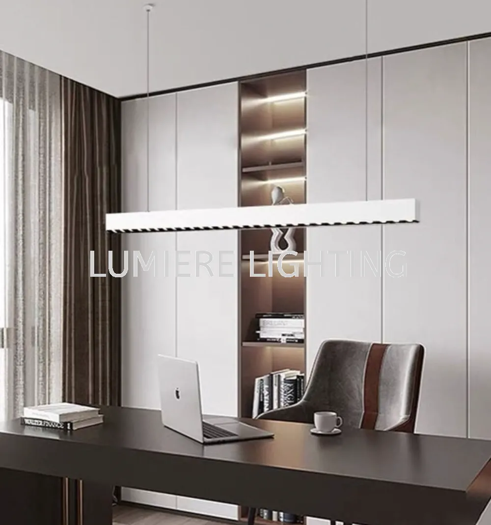 Minimalist Black & White OSRAM CHIP Linear Pendant Light