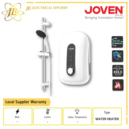 JOVEN SA20E 2.2-5.2KW 220-240VAC 50/60HZ WATER HEATER WHITE C/W SLIDER BAR