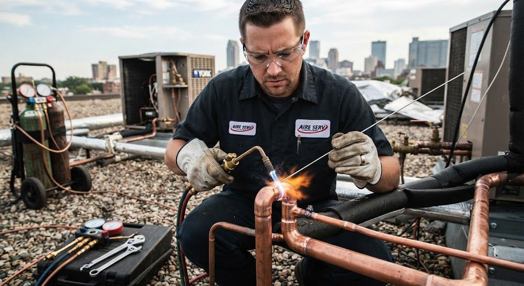 copper joint brazing strength HVAC systems
