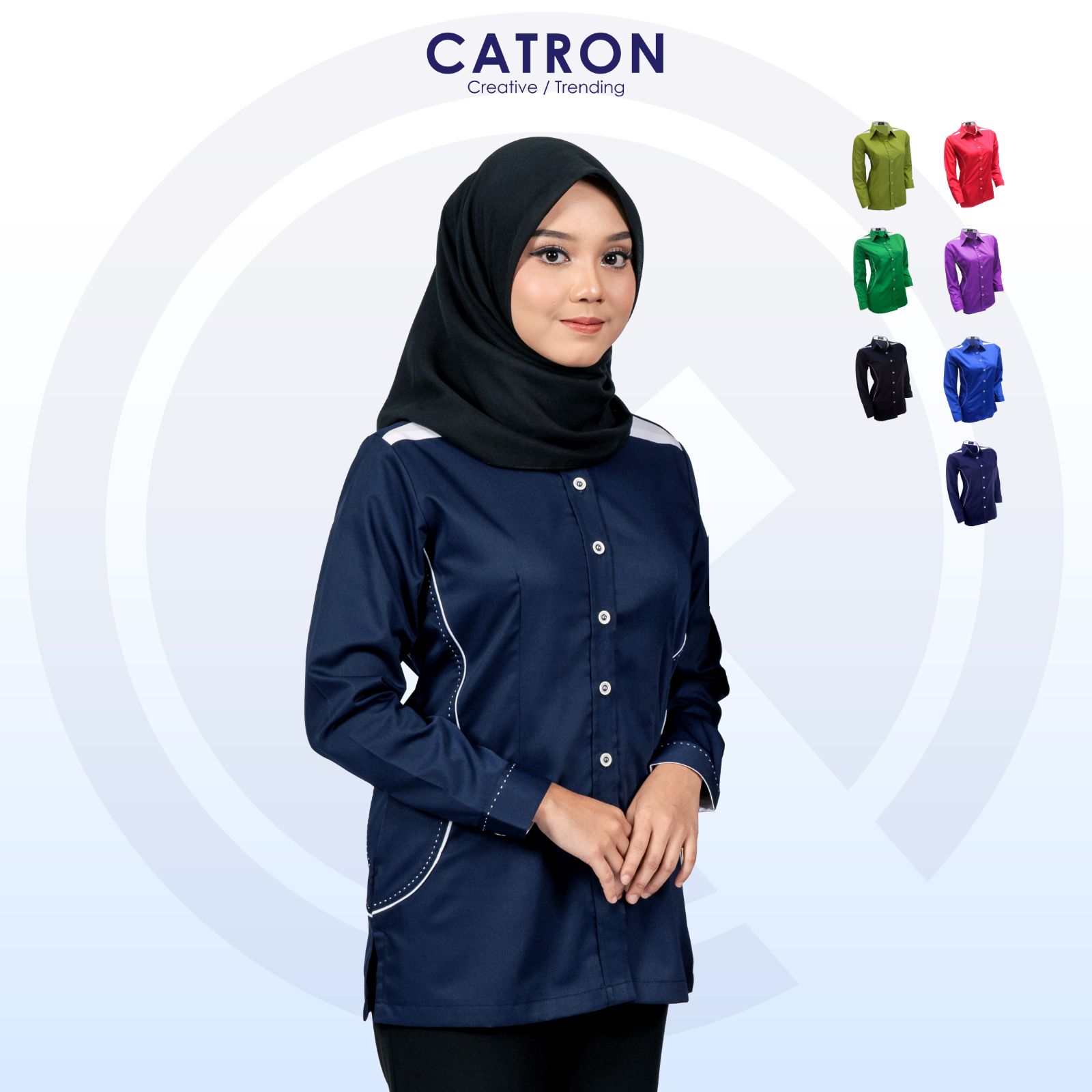 FC 916 Polycotton Ladies Long Sleeve Corporate Shirt