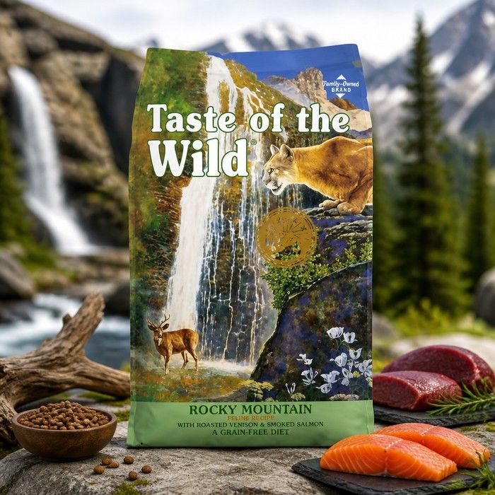 Taste of the Wild Rocky Venison & Smoked Salmon Cat Dry Food 7kg - High Protein, Omega Rich