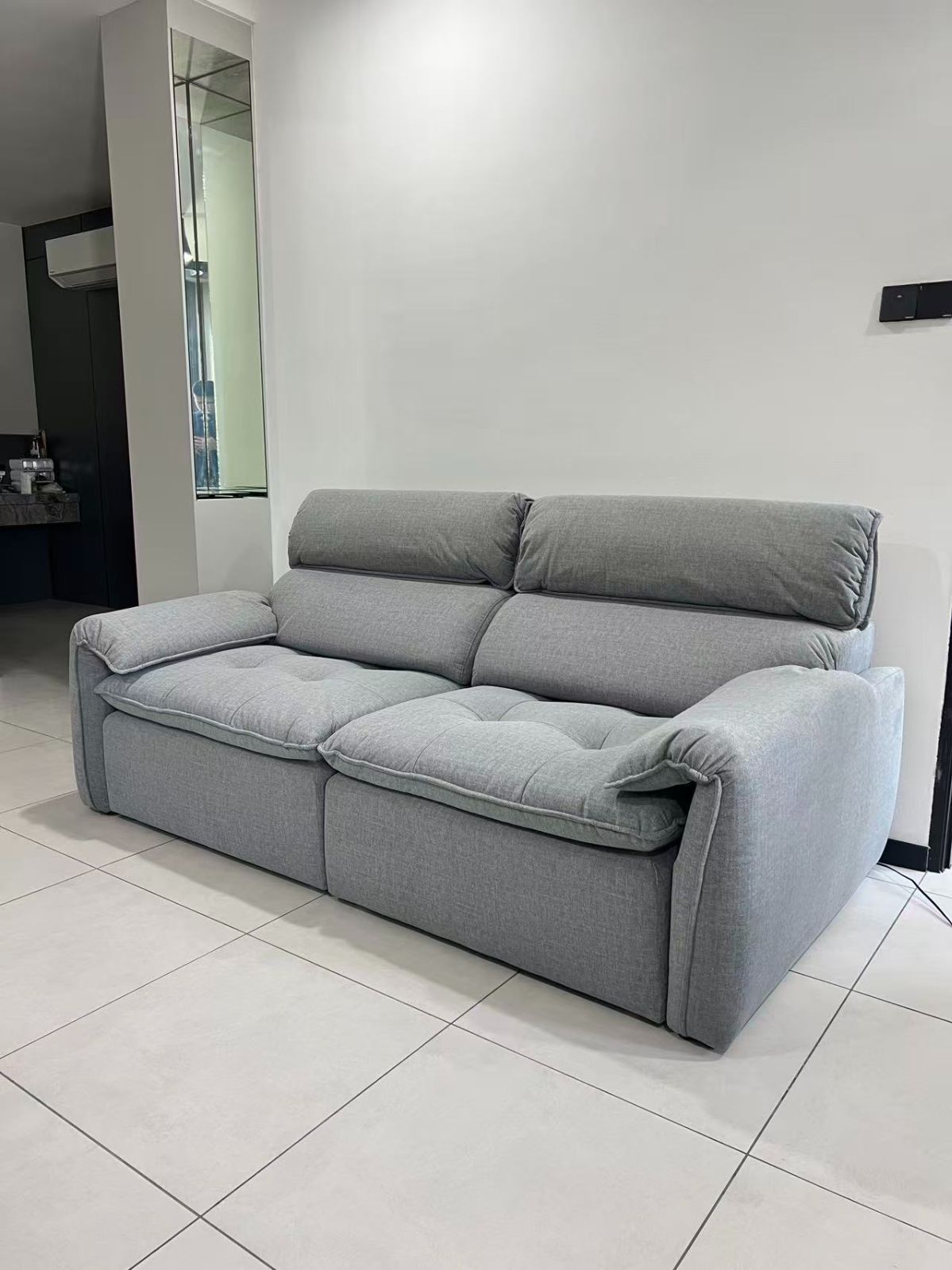 Power Slide-Out Sofa | Electric Pull Out Sofa Malaysia | Pet Friendly Easy Clean Fabric Sofa Deliver Penang, Tanjong Tokong, Andaman, Straits Quay, Georgetown, Bertam, KL