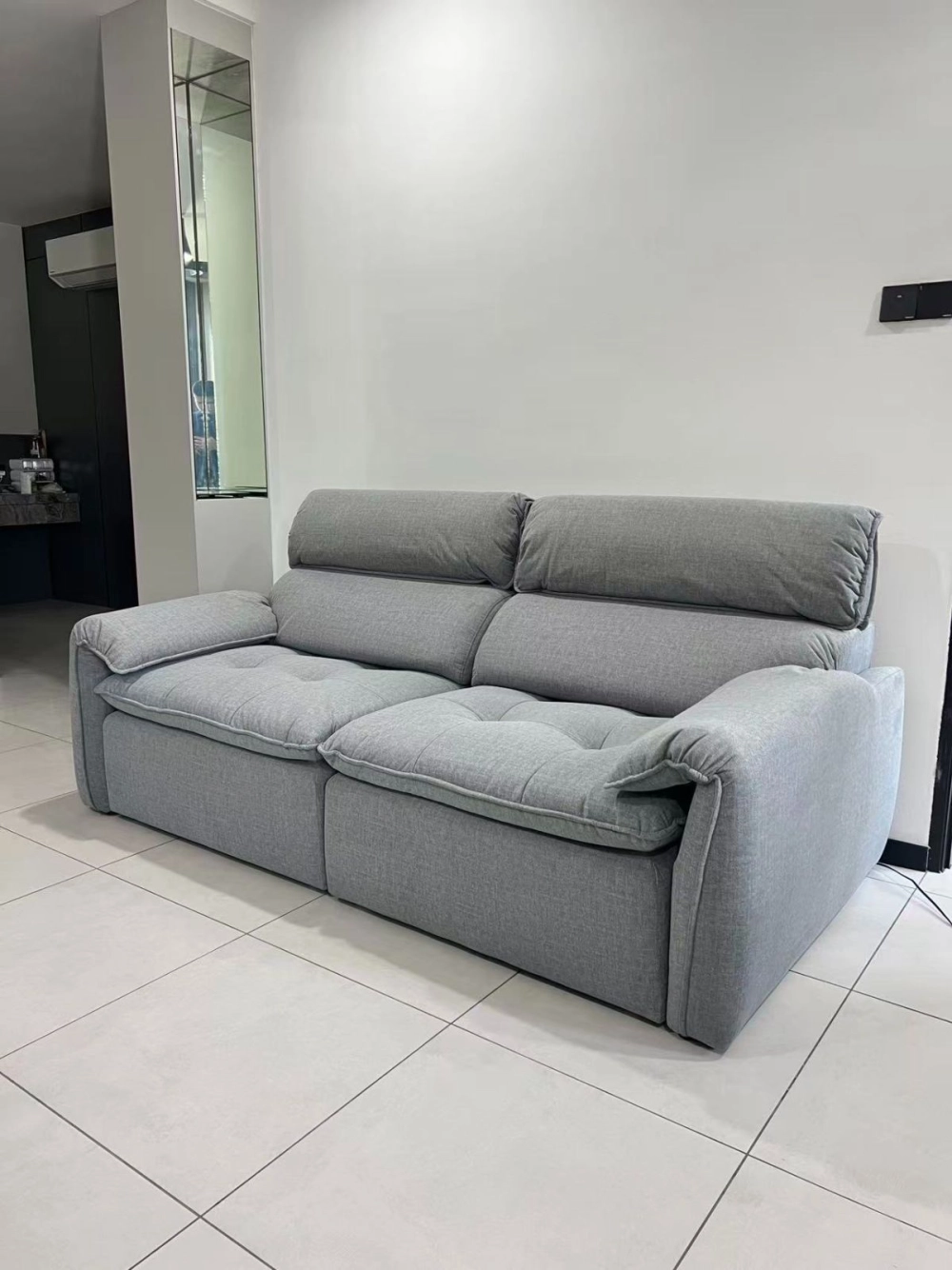 Power Slide-Out Sofa | Electric Pull Out Sofa Malaysia | Pet Friendly Easy Clean Fabric Sofa Deliver Penang, Tanjong Tokong, Andaman, Straits Quay, Georgetown, Bertam, KL