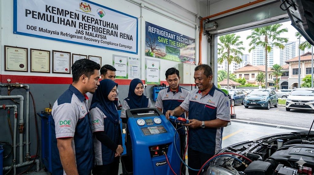 refrigerant recycling compliance Malaysia DOE