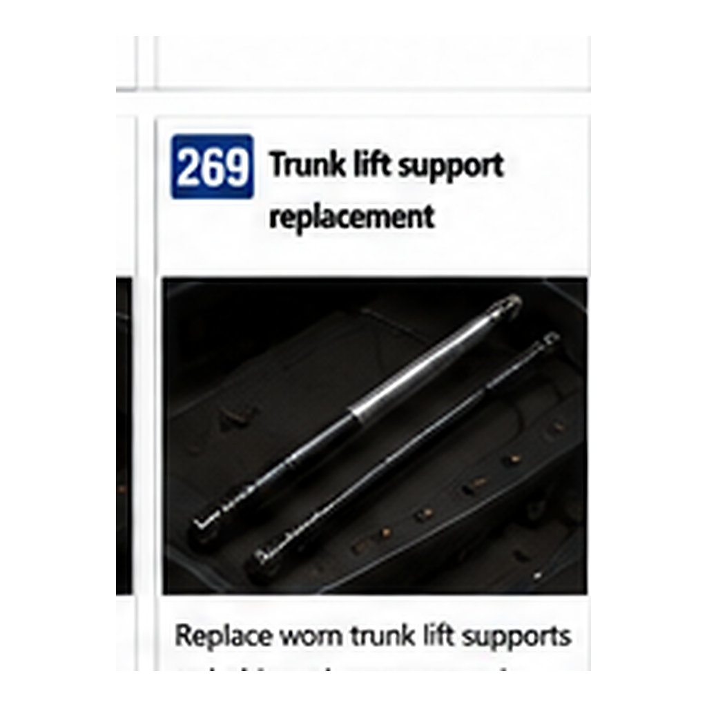 Trunk Lift Support Replacement