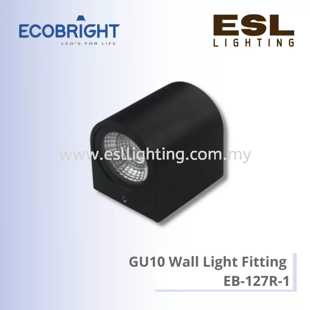 ECOBRIGHT GU10 Wall Light Fitting - EB-127R-1 IP65