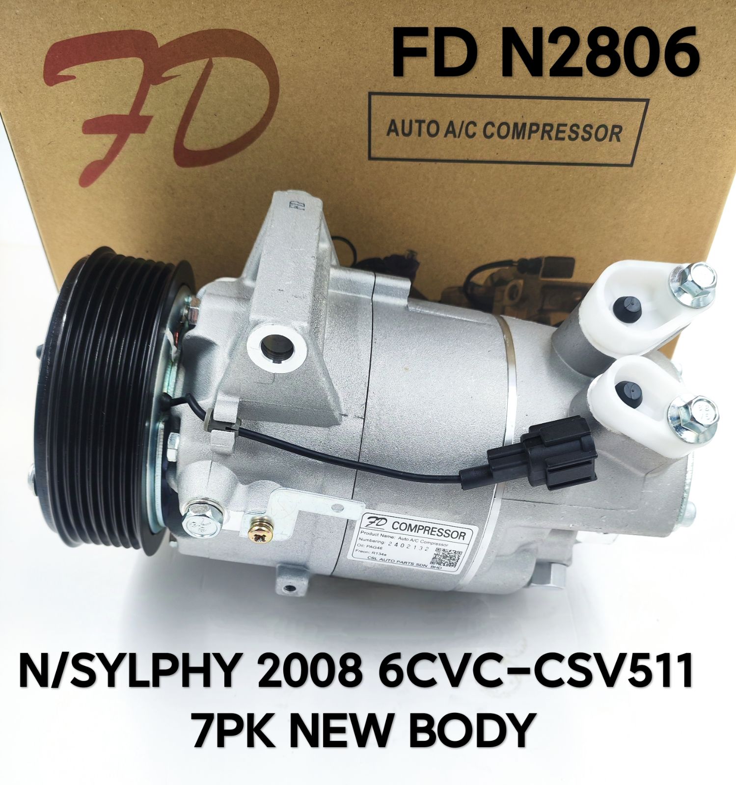 FD N2806 Nissan Sylphy 2008 6CVC-CSV511 7PK (NEW BODY)