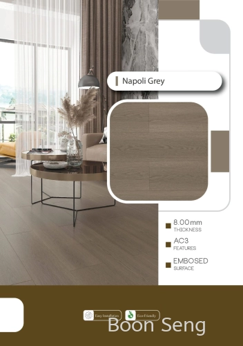 Luxury Laminated Flooring 8mm - Napoli Grey