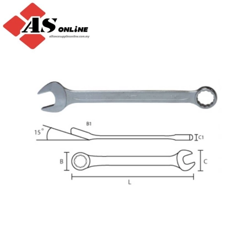 German Type Combination Wrench 8mm (DIN 311) (12 Pts) / Model: TZ51000008