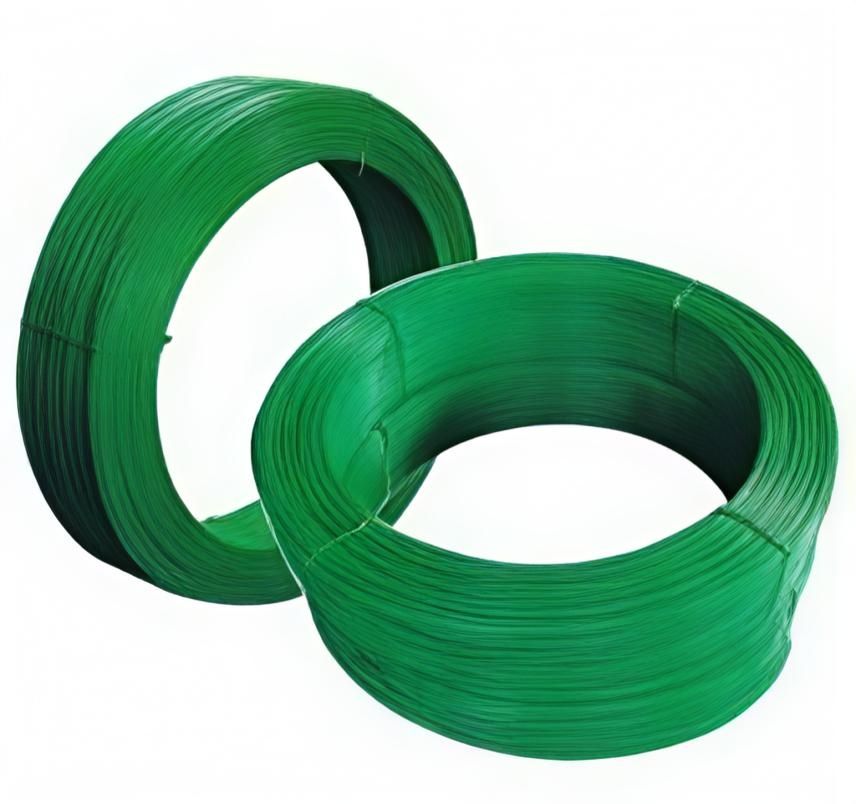 Green PVC Coated Wire
